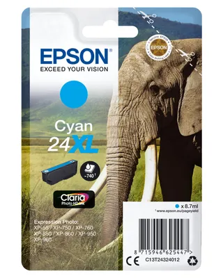 Image de Tintenpatrone Epson T2432 cyan
