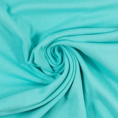 Produktbild von Bündchenstoff Heike Mint, Uni 240 g/m², Strickschlauch glatt/fein, 50 cm Schlauch, Meterware