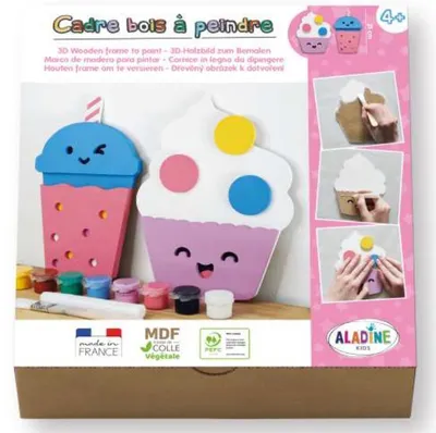 Obrázek produktu pro Aladine 3D MDF tvořivá sada – malování a zdobení roztomilého obrázku