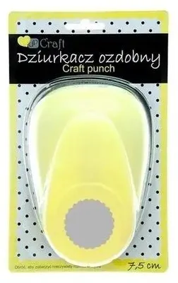 Obrázok produktu pre Ozdobný dierovač 7,5 cm kruh s volánom