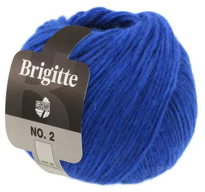 Produktbild von Lana Grossa BRIGITTE NO. 2 Wolle 50 g 140 m Alpaka Baumwolle Strickgarn Farbe 030 - Tintenblau