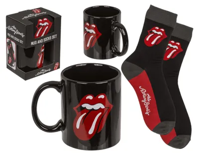 Produktbild von Geschenkset The Rolling Stones- Tasse und Socken - Geschenkset - Musikband