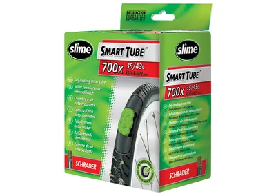 Produktbild von Slime 802739, Schrader-Ventil, 700c, 35 - 43 mm, 3 mm, Schwarz, 65 mm