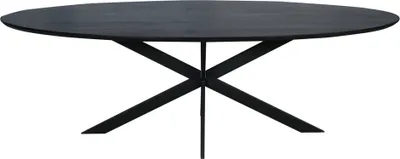 Produktbild von Eichen Esstisch Ferris | Oval 240 cm | Schwarz