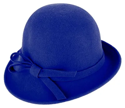 Fiebig Strickhut aus Wolle knautschbar mit Raffungsdetail in blau