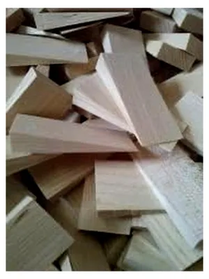 Produktbild von 50 Stück Hartholzkeile Präzisionskeile Schreinerqualität 65x50x11mm