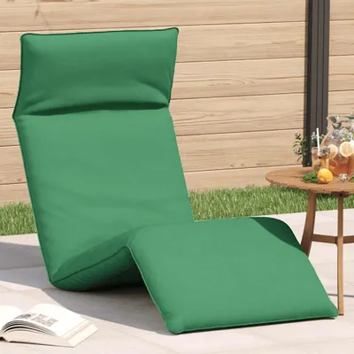 Zdjęcie produktu dla Maison Exclusive – składany leżak, zielony, 175 x 54 x 8,5 cm, tkanina Oxford