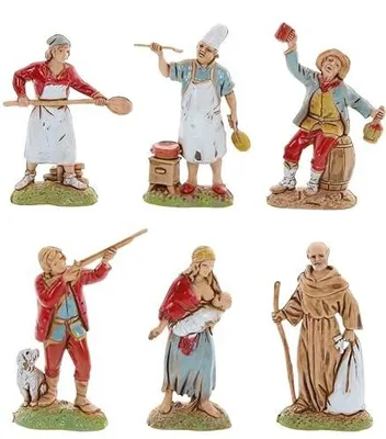 Zdjęcie produktu dla Moranduzzo 6 figurek landi cm szopka bożonarodzeniowa dekoracja