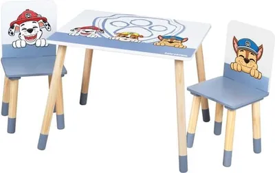 Obrázek produktu pro roba 450019PW1, Tvrdé sedadlo, Modrá, Bílá, Dřevo, Obdélníkový tvar, MDF, Dřevo, 50 kg, Paw Patrol