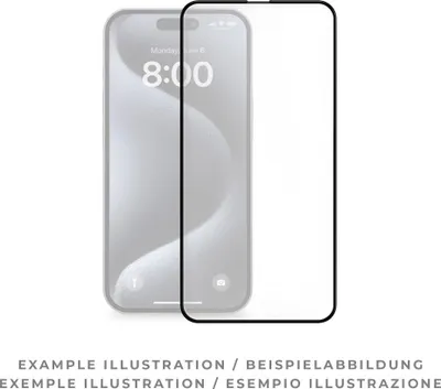 Image de prio 3D protection d'écran en verre blindé pour iPhone 16e noir