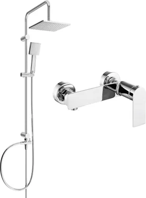 Immagine prodotto di Mexen Tord set doccia esterno con soffione e miscelatore doccia Zero, cromo - 71140200-00