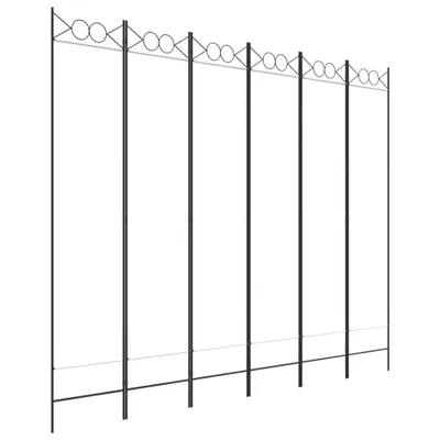 Produktbild von vidaXL 6-tlg. Paravent Weiß 240x200 cm Stoff
