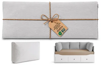 Produktbild von Polsterbezug für Sofa, Bezug ohne Füllung, Manchester, 65x45 cm, Hellgrau