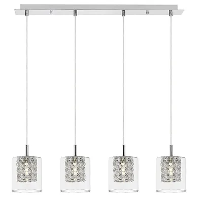 Obrázek produktu pro Závěsná lampa G9 4x40W barva chrom 3116 Duchess Rabalux