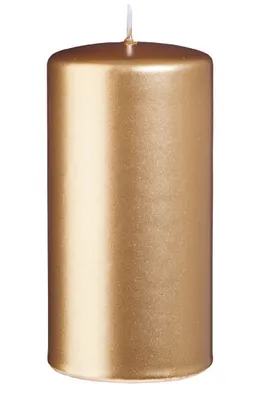 Produktbild von Stumpenkerzen Gold 120 x Ø 60 mm, 12 Stück