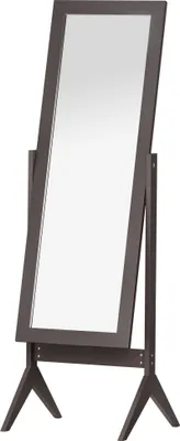 Produktbild von HOMCOM Lustro stojące Pełnowymiarowe lusterko do makijażu Podwyższone nóżki Łatwa w pielęgnacji płyta MDF Kawa 47 x 46 x 148 cm