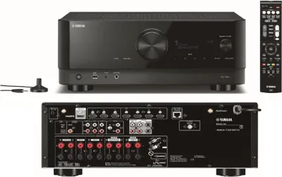 Zdjęcie produktu dla Yamaha RXV-6A, 100 W, 7.2 kan., Surround, 160 W, 32-bit/384kHz, Oprawa postu