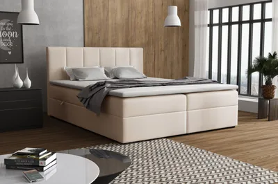 Produktbild von VENASI LISA Boxspringbett 180x200 mit Bettkästen H2/H3 Matratze BEIGE