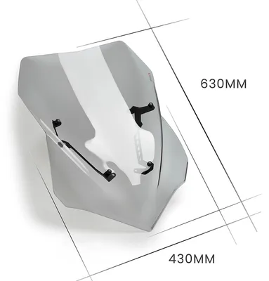 Image de PUIG écran touring fumé transparent 630x430mm pour Ducati