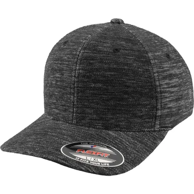 Produktbild von FLEXFIT 6277TK | Twill Knit Flexfit / Schwarze Schirmunterseite - Farbe: Grey - Größe: S/M