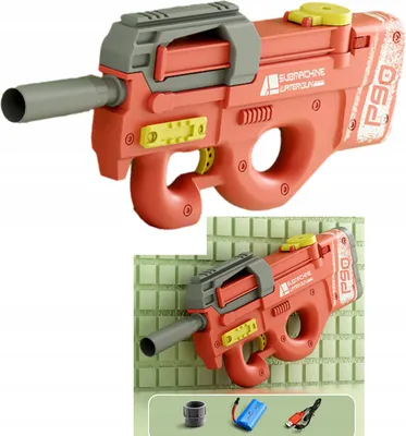 Produktbild von Spielzeugpistolen - Elektrische Wasserpistole für Kinder – Großer automatischer Wasserwerfer mit USB-Aufladung und 450ml Wassertank.