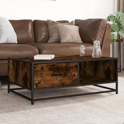 Produktbild von Maison Exclusive - Couchtisch Räuchereiche 90x57x35 cm Holzwerkstoff und Metall