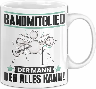 Produktbild von Bandmitglied Tasse Geschenk für Bandmitglied Der Mann Der Alles Kann Geschenkidee zum Geburtstag (Weiß)