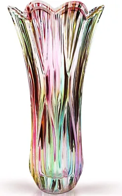 Produktbild von Ciieeo Vase und Kristallvase und Glas für Terrarium. Vase mit Blumen und Glas. Transparente große Bouche-Vase und Glas. Klare Vase. Klare Terrarienvase mit Rosen. Ein Glas mit Blumen aus Glas und Kristall