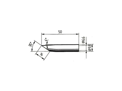 Produktbild von ERSA Ersatz-Lötspitze 14 mm angeschr. SB ERSA