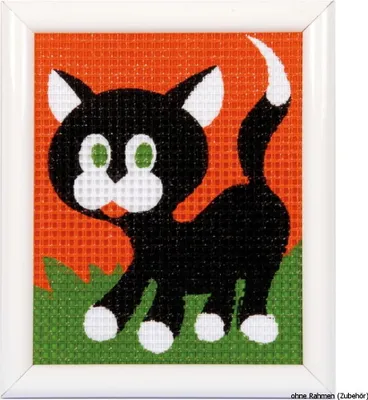 Image de Kit de couture Vervaco Kitten, estampillé