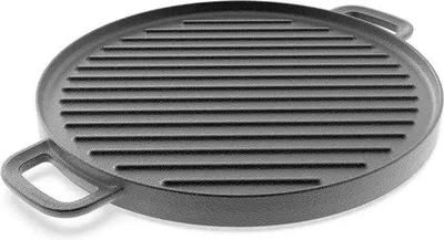 Produktbild von Famanu Grillpfanne Gusseisen hohe Wärmeleitung Ø 30 cm - stilvolles Kochen