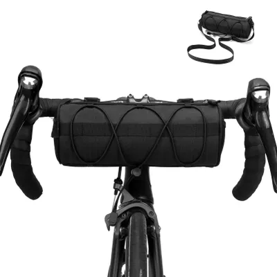 Produktbild von Fahrradlenkertasche, kleine Fahrradlenkertasche, praktische Vorderradtaschen, Lenker-Aufbewahrungstasche mit Schultergurt, kleine Mountainbike-Rennrad