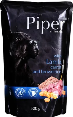 Produktbild von Nassfutter Dolina Noteci Piper Animals Lamm-Reis-Karotte 500 g