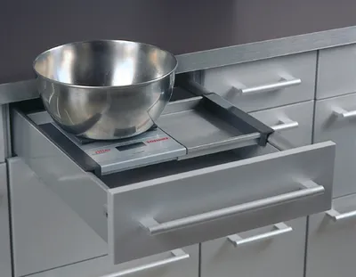 Produktbild von Ritter WES 45, Elektronische Küchenwaage, 5 kg, Edelstahl, LCD, 1,4 kg