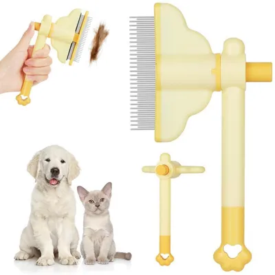 Image de Brosse autonettoyante Katzenkamm, rotative à 360°, pour l'entretien du pelage des animaux de compagnie