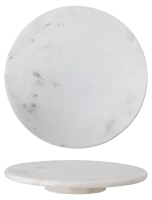 Immagine prodotto di BLOOMINGVILLE | Ellin Drehteller, bianco, marmo | 36 cm di diametro x 5 cm di altezza | 82050482