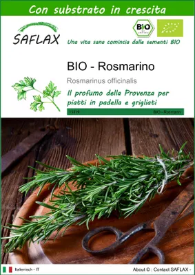 Immagine prodotto di SAFLAX  -- Rosmarino - 40 semi - Con substrato - Rosmarinus