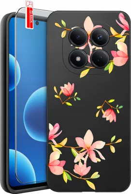 Produktbild von Hülle für Xiaomi Redmi Note 15 Pro 4G | Designs | Mattes Silikon-Case + Displayschutzglas