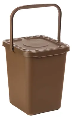Immagine prodotto di Ecoplast Pattumiera 10L Marrone Apertura a Libro
