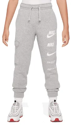 Produktbild von Nike Unisex Kinder Hose-fn7712 Hose, Dk Grey Heather/White/White, 122-128