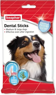 Produktbild von BEAPHAR ZAHNSTICKS MITTELGROßER HUND 1X182GR
