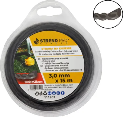 Produktbild von Trimmerfaden TwistSilent Professional 3,0 mm L-15 m, spiralförmig 10 Stück