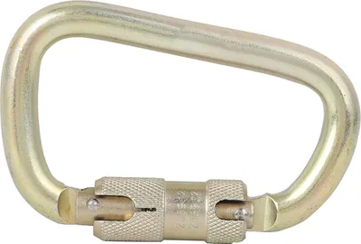 Obrázek produktu pro Odolná outdoorová karabina Master Lock s automatickým zámkem ve tvaru D pro horolezectví (Golden)