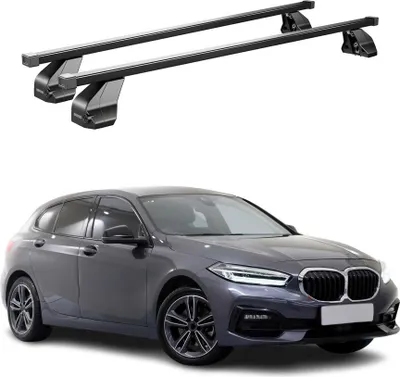 Produktbild von Menabo Dachträger Grundtäger für BMW 1er F40 2019-2024 75kg Stahl Schwarz 2 tlg