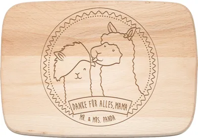 Produktbild von Mr. & Mrs. Panda Frühstücksbrett Bär Mama - Transparent - Geschenk, Bruder, Familie, Pinguin, Weihnachten, Frühstücksbrettchen, Muttertag, Holzbrettchen, schneidbrett