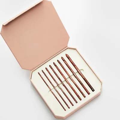 Produktbild von Häkelnadel-Set KnitPro Symfonie Rose 3,5-8mm 8er-Set