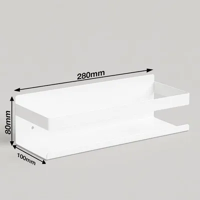 Produktbild von Boracay Duschregal Wandablage Metall 28 cm Weiß