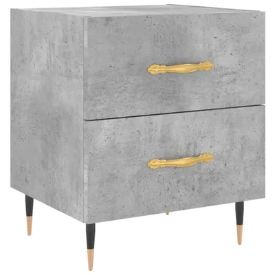 Produktbild von Nachttisch Betongrau 40x35x47,5 cm Holzwerkstoff