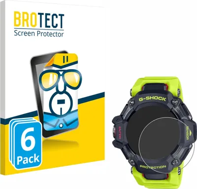 Produktbild von 6x Für Casio G-Shock GBD-H2000 Schutzfolie BROTECT Displayschutz Display Schutz Folie Klar Transparent