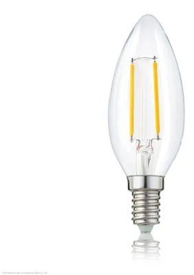 Produktbild von LED Birne Glühlampe Leuchtmittel C35 Lampe E27 Warmweiß 2700 K 2,5 W, klar 1 Stück